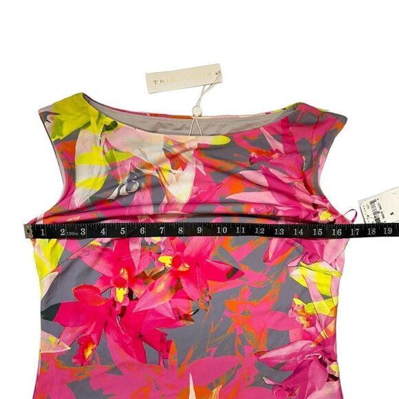 TRINA TURK NWT SZ Small Floral Sheath Silhouette Dress Felana Summer Spring Sz2 - Picture 7 of 12